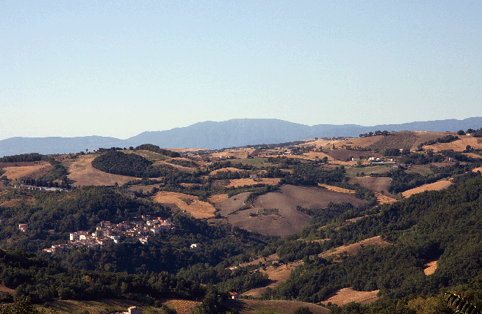 Photograph of the Italian countryside in Molise