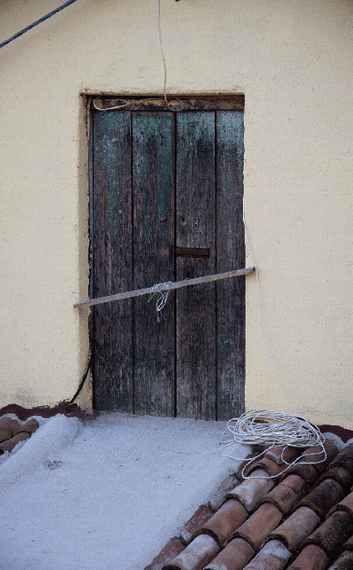 Photograph of rustic door